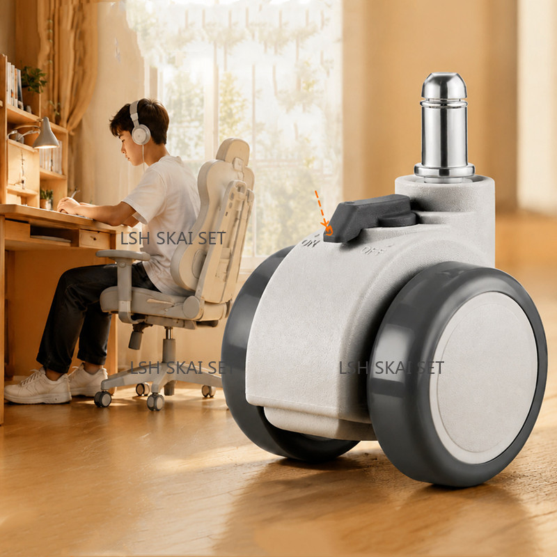 Office Furniture Hardware - 1/5개 무소음 가구 캐스터 휠 PVC