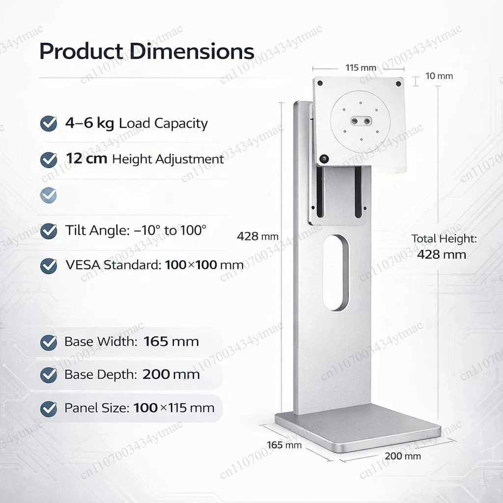 알루미늄 모니터 스탠드 VESA 100x100 높이 조 - Adjustable Monitor Mount 리뷰 및 가격