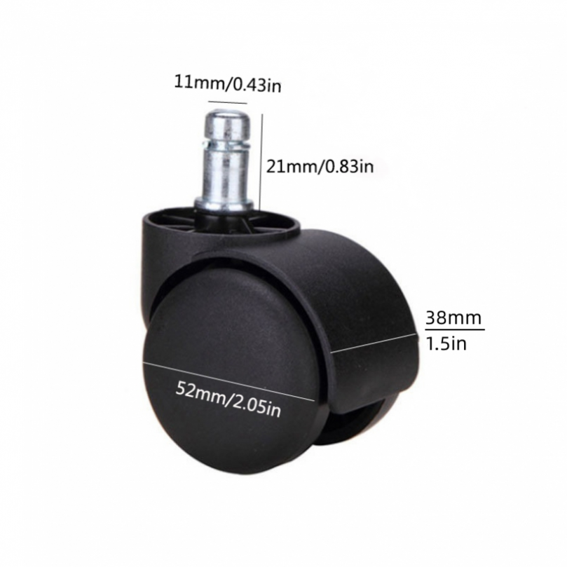 1/2Pcs 의자 휠 가구 캐스터 11mm 나사 회전  - Office Furniture Hardware 리뷰 및 가격