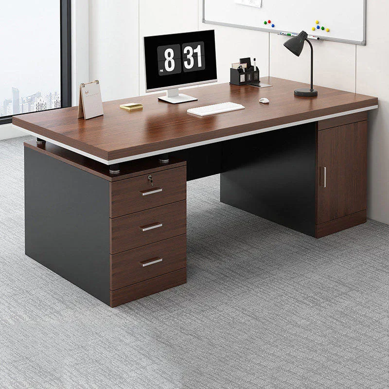 정리함이 있는 원목 사무용 책상 공간 절약형 임원용 접 - Office Furniture Services 리뷰 및 가격