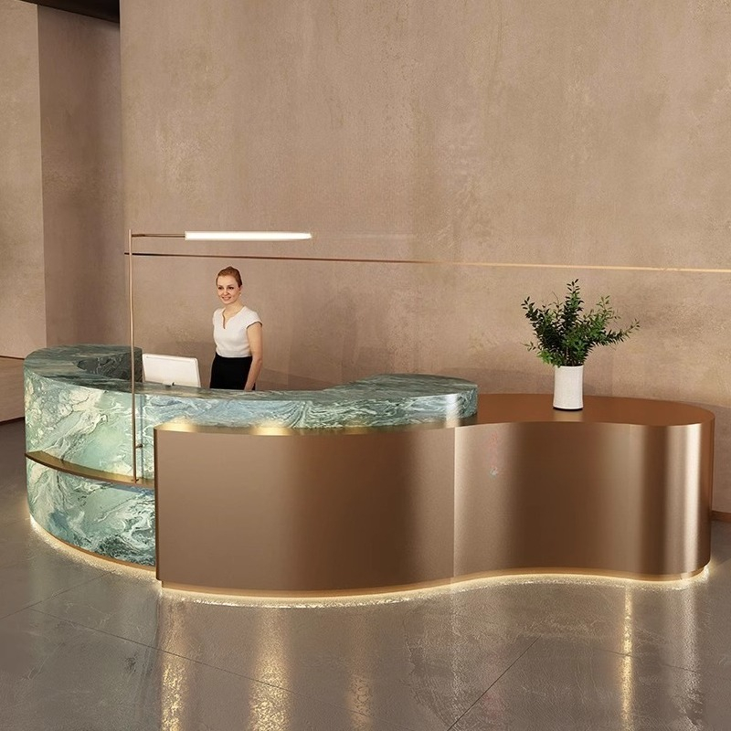 호텔 미니멀리스트 리셉션 데스크 디자인, 인더스트리얼  - Office Furniture Services 리뷰 및 가격