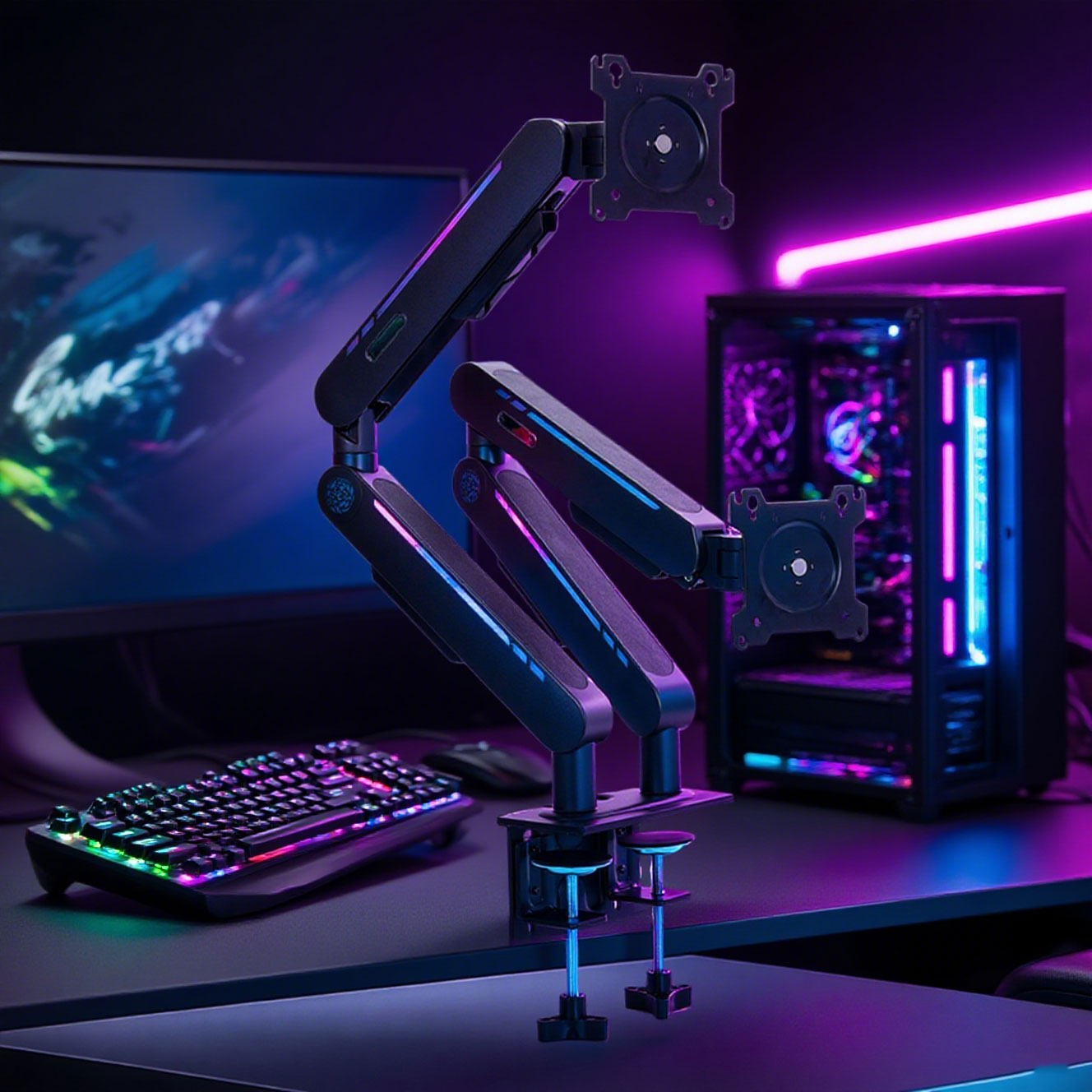 신제품 가스 스프링 데스크 마운트 스탠드, 대부분의 1 - Adjustable Monitor Mount 리뷰 및 가격