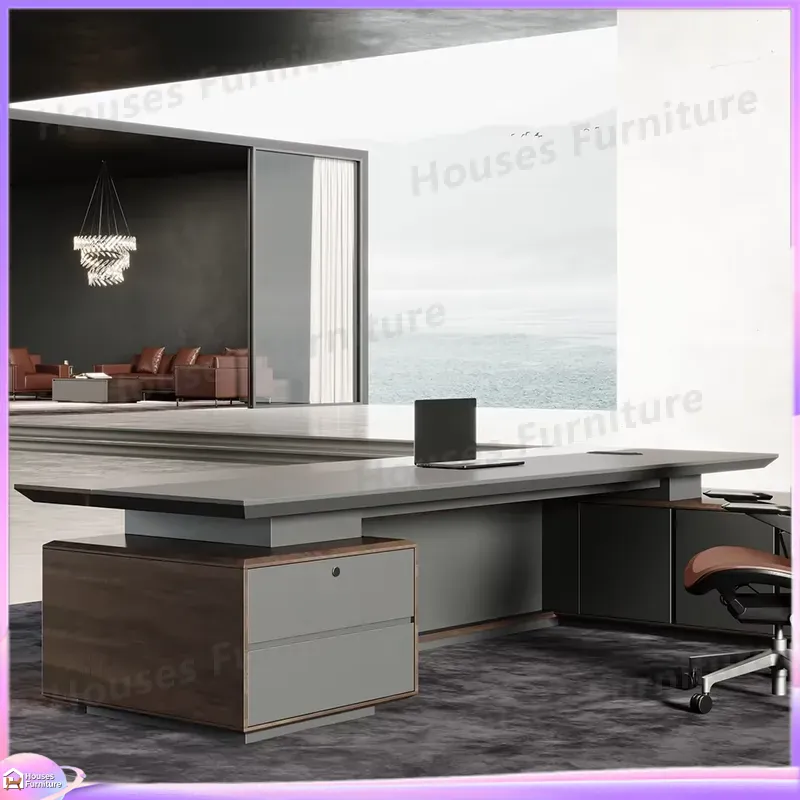 고급형 원목 사무용 책상 갈색 CEO 관리자 책상 대형 - Office Furniture Modern 리뷰 및 가격