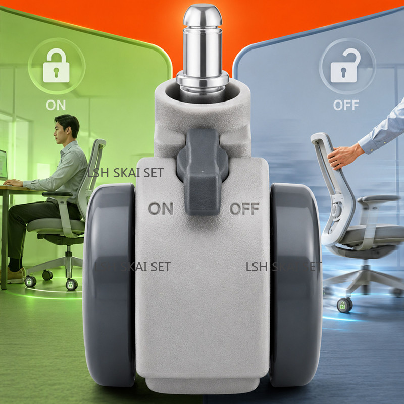 1/5개 무소음 가구 캐스터 휠 PVC 소프트 스위블  - Office Furniture Hardware 리뷰 및 가격