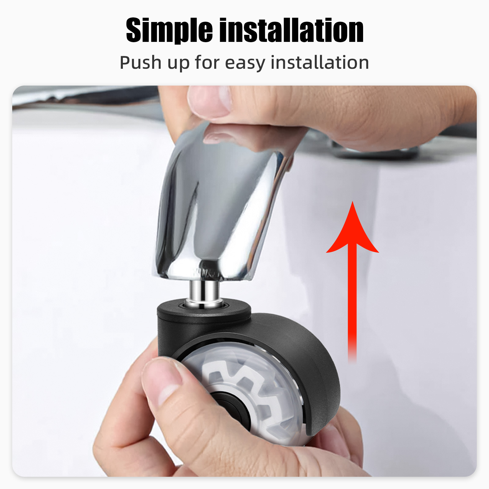 5PCS 음소거 휠 사무실 의자 캐스터 회전 고무 부드 - Office Furniture Hardware 리뷰 및 가격
